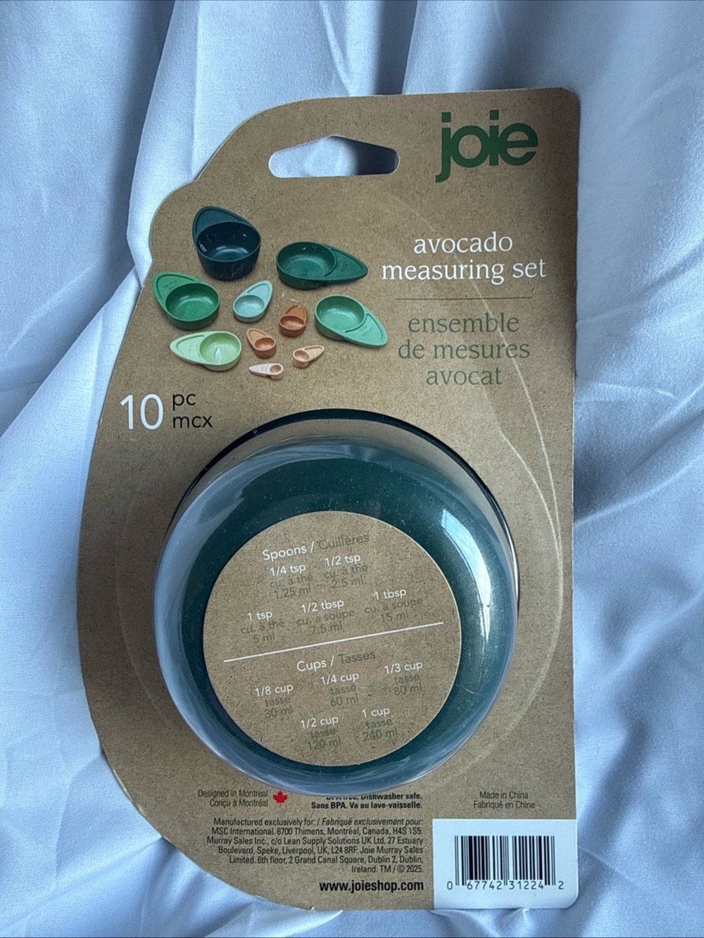 Joie 10pc Avocado Measuring Set, BPA Free, Dishwasher Safe New - Picture 3 of 7